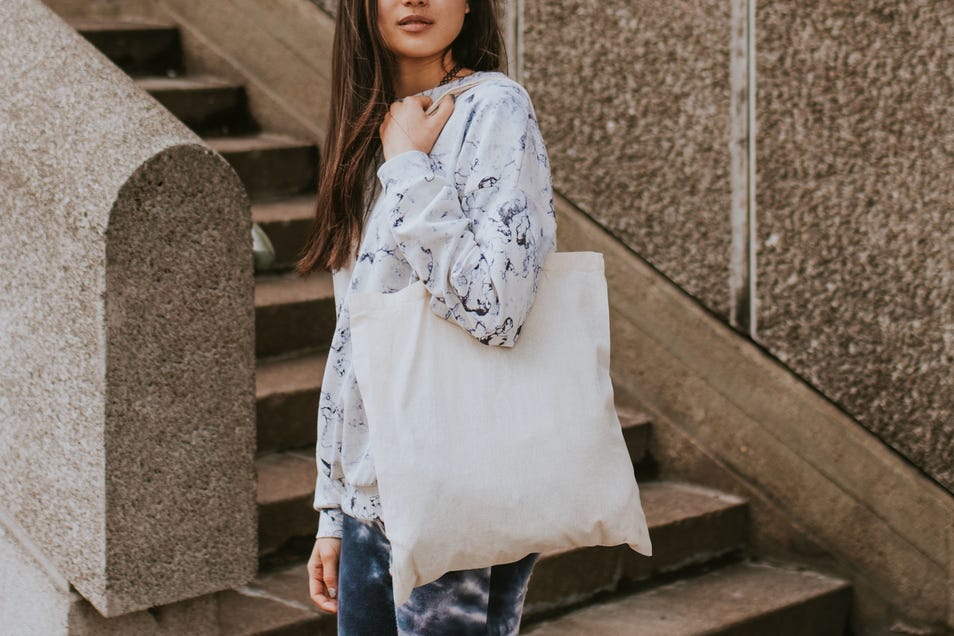 Remove stains from canvas totes