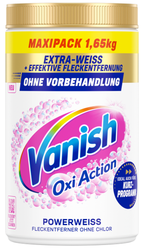 Vanish Oxi Action Powerweiss Fleckentferner Pulver 1650g