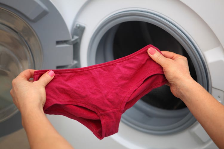 washing underwear with vanish