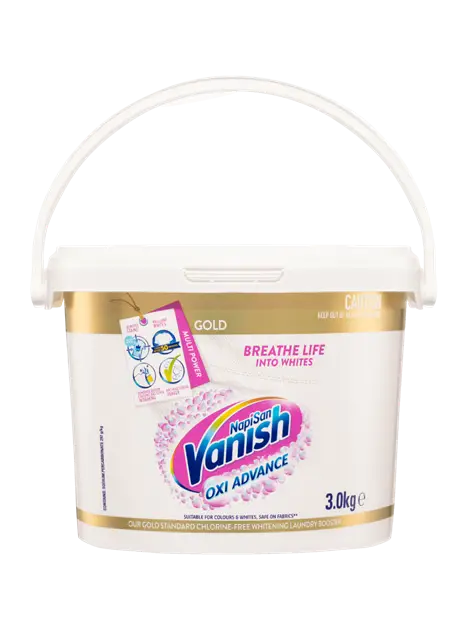 Vanish Napisan Gold Oxi Action Crystal White Stain Remover Powder 3kg