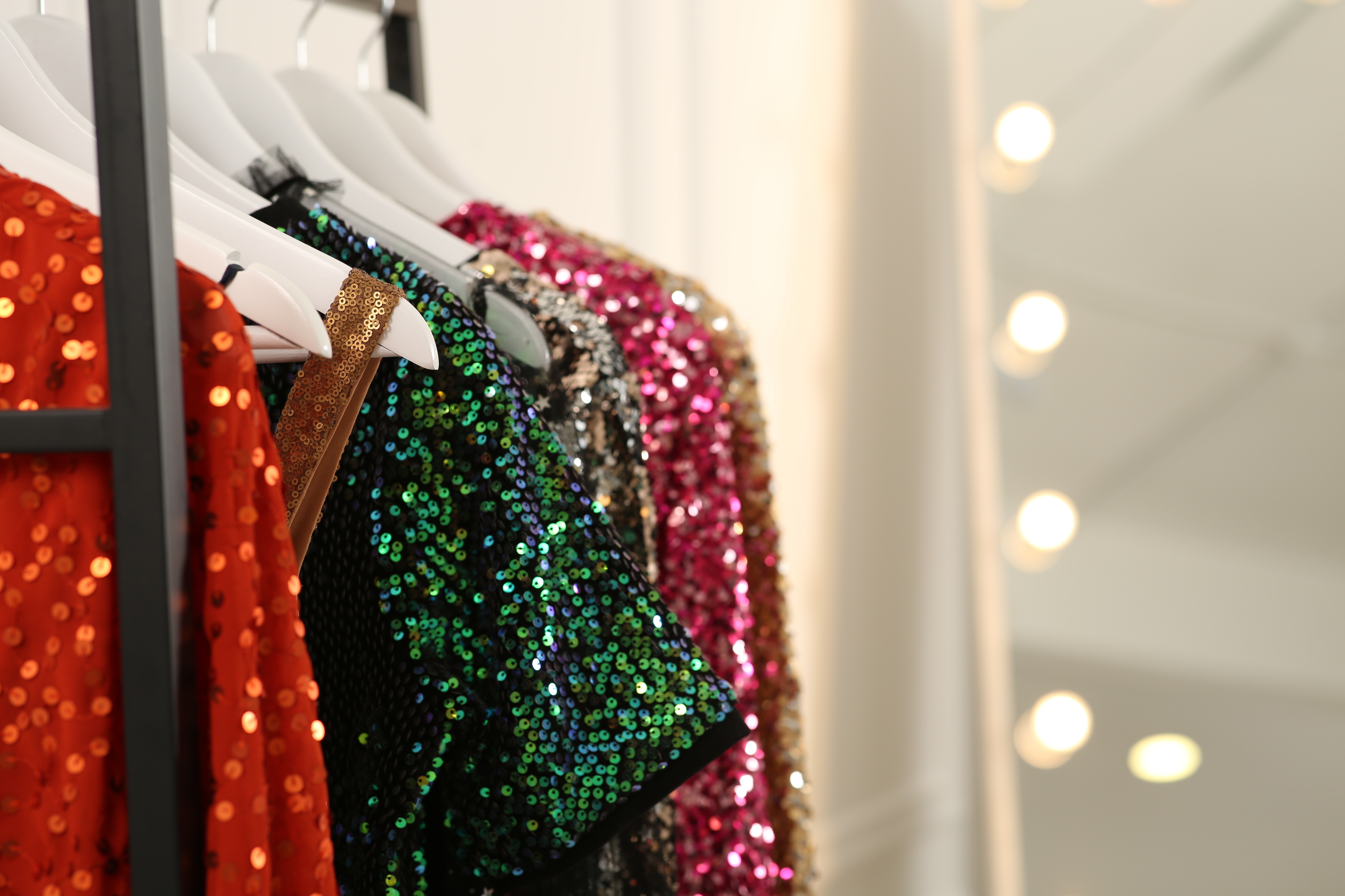Remove stains from sequin outfits