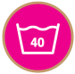 Wash at or below 40°C
