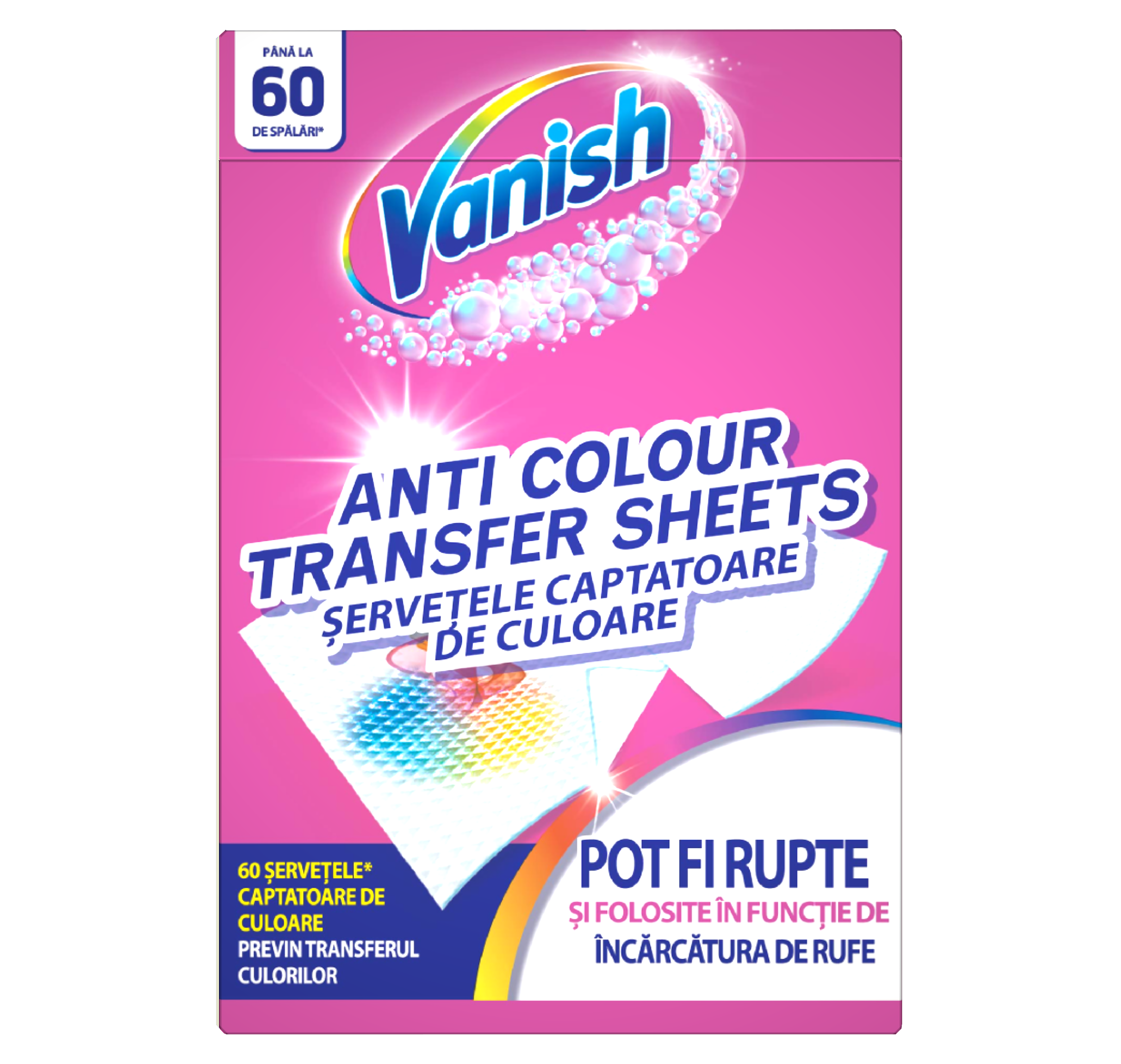 Vanish Șervețele anti-transfer de culoare