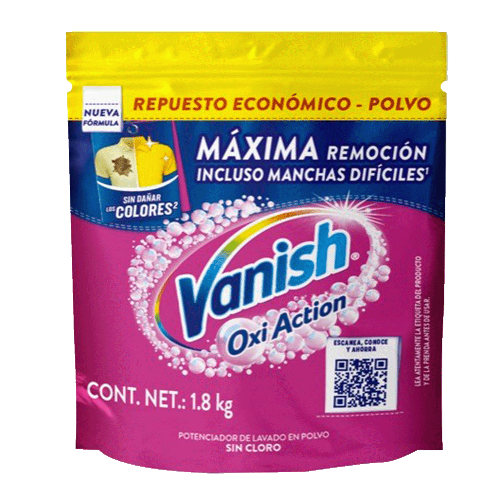 Vanish® Quitamanchas en Polvo para ropa de color de 1.8 kg