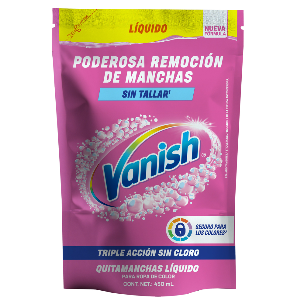 Vanish Líquido quitamanchas para ropa de color 450ml REFILL