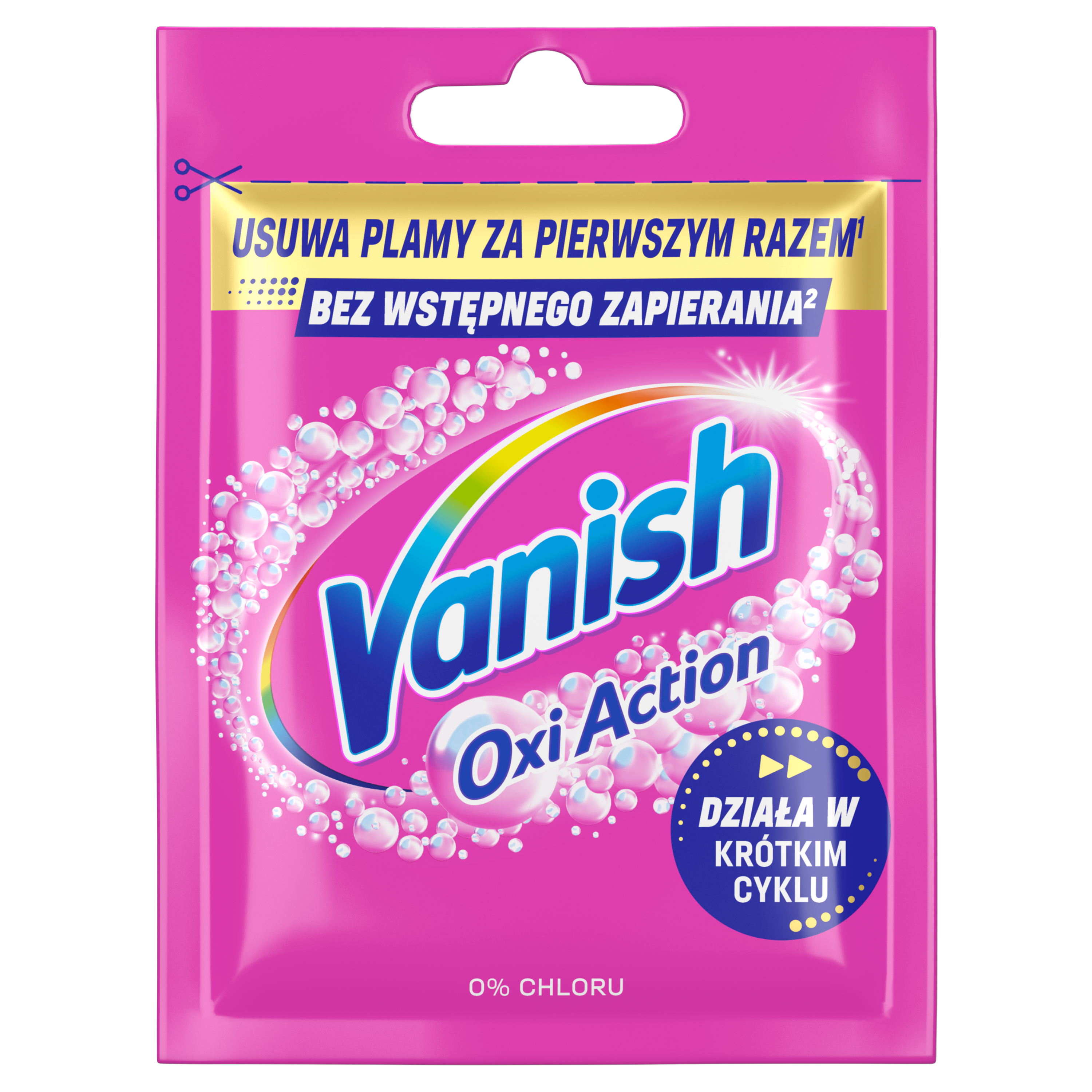 Proszek Vanish Oxi Action wielofunkcyjny odplamiacz do kolorów 30g