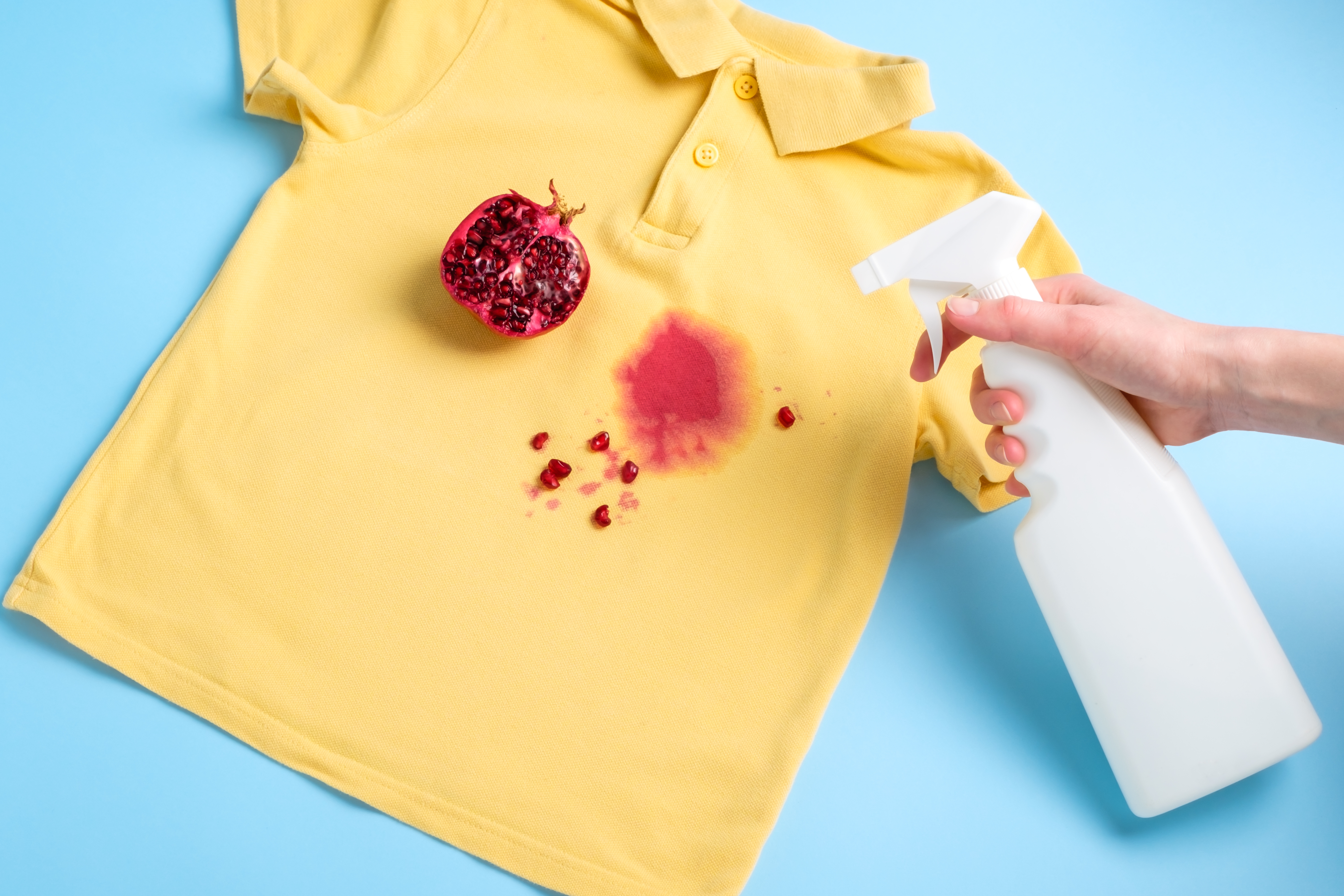 how to remove pomegranate stains from cloth