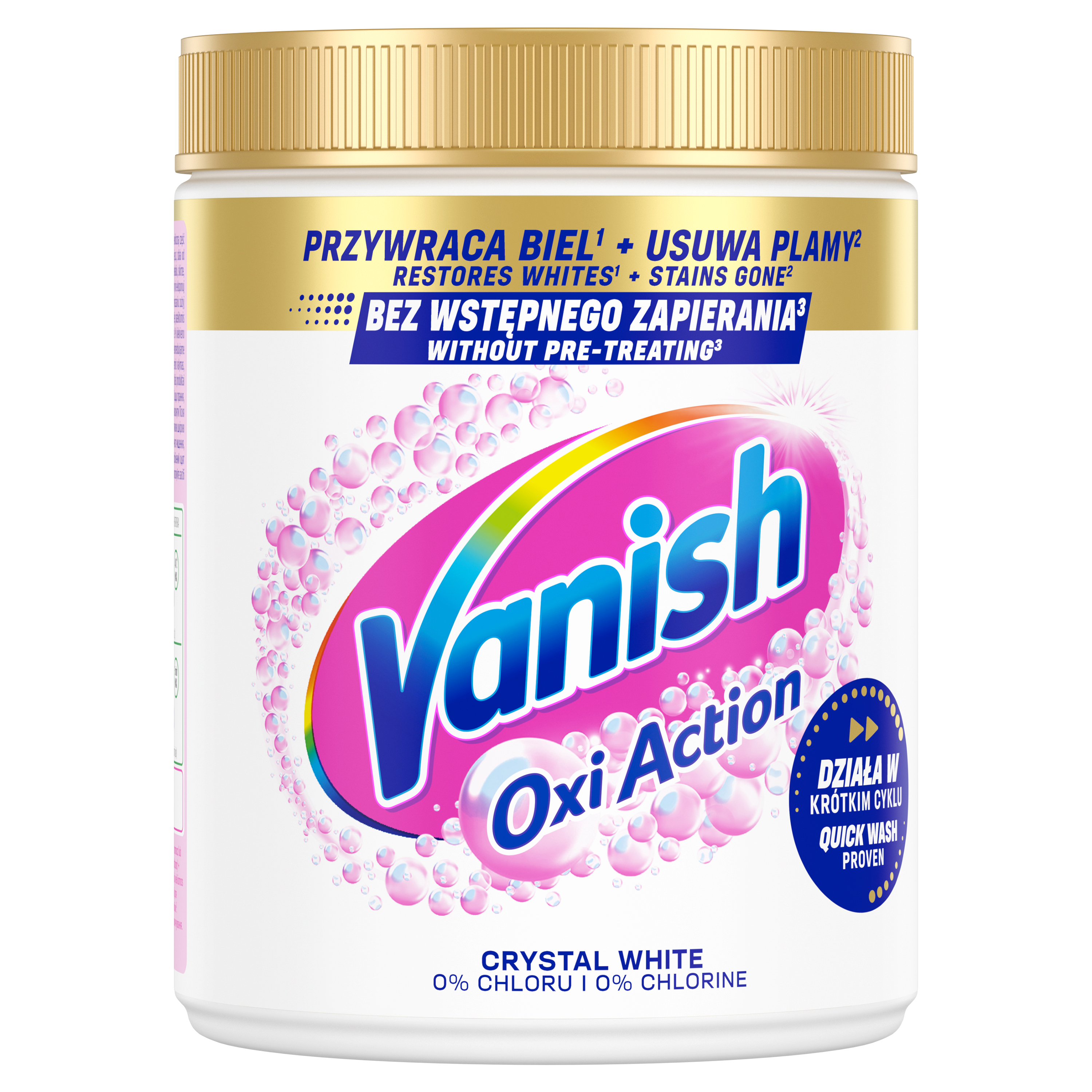 Proszek Vanish Oxi Action wielofunkcyjny odplamiacz do białych tkanin 970g