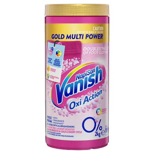 Vanish Napisan Gold Oxi Action 0% Stain Remover Powder 1kg