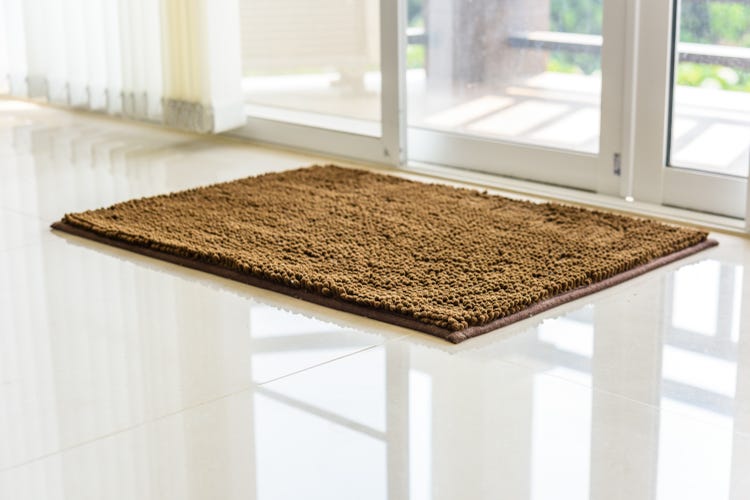 stain removing for doormat