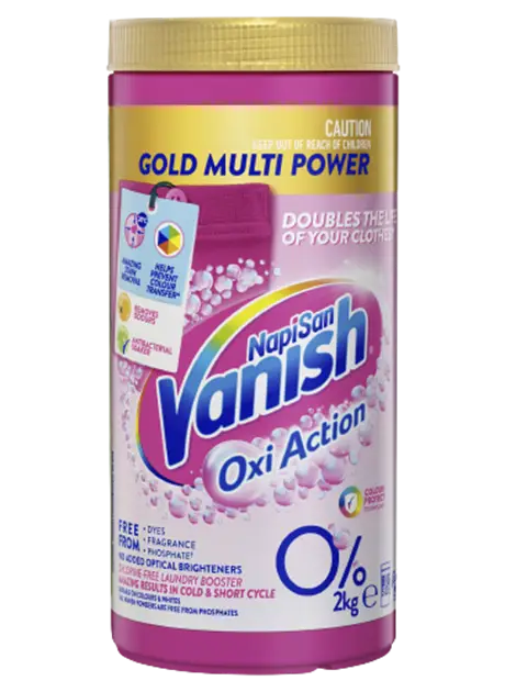 Vanish Napisan Gold Oxi Action 0% Stain Remover Powder 2kg