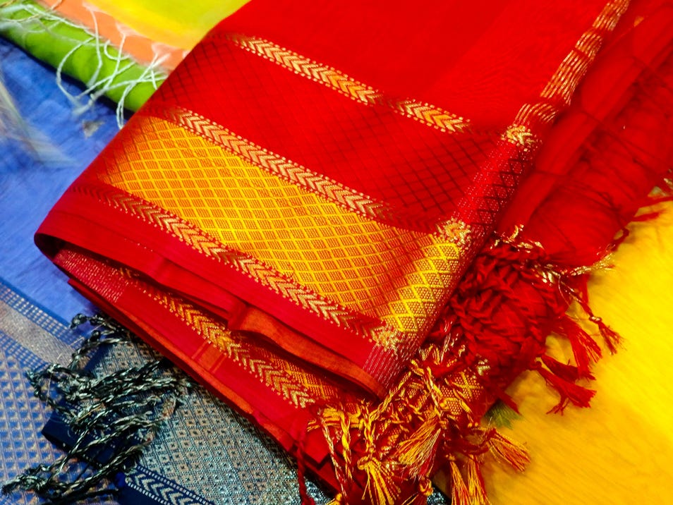 Remove stains from banarasi silk