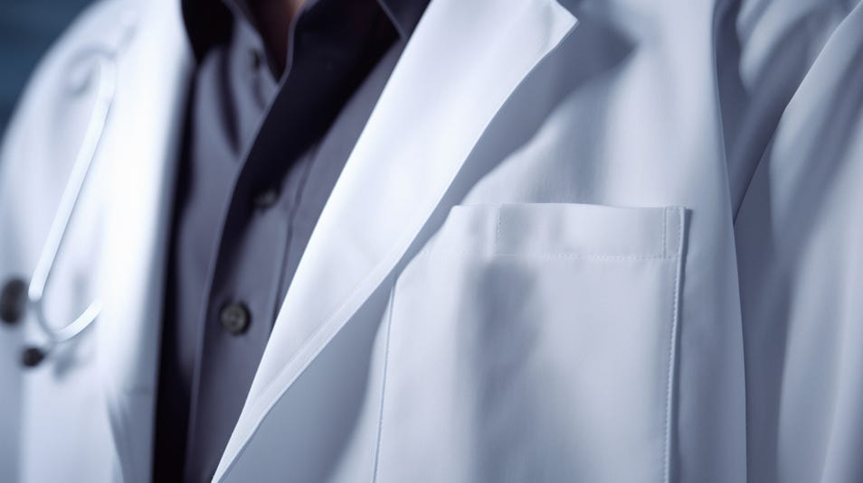 Remove stains from lab coats