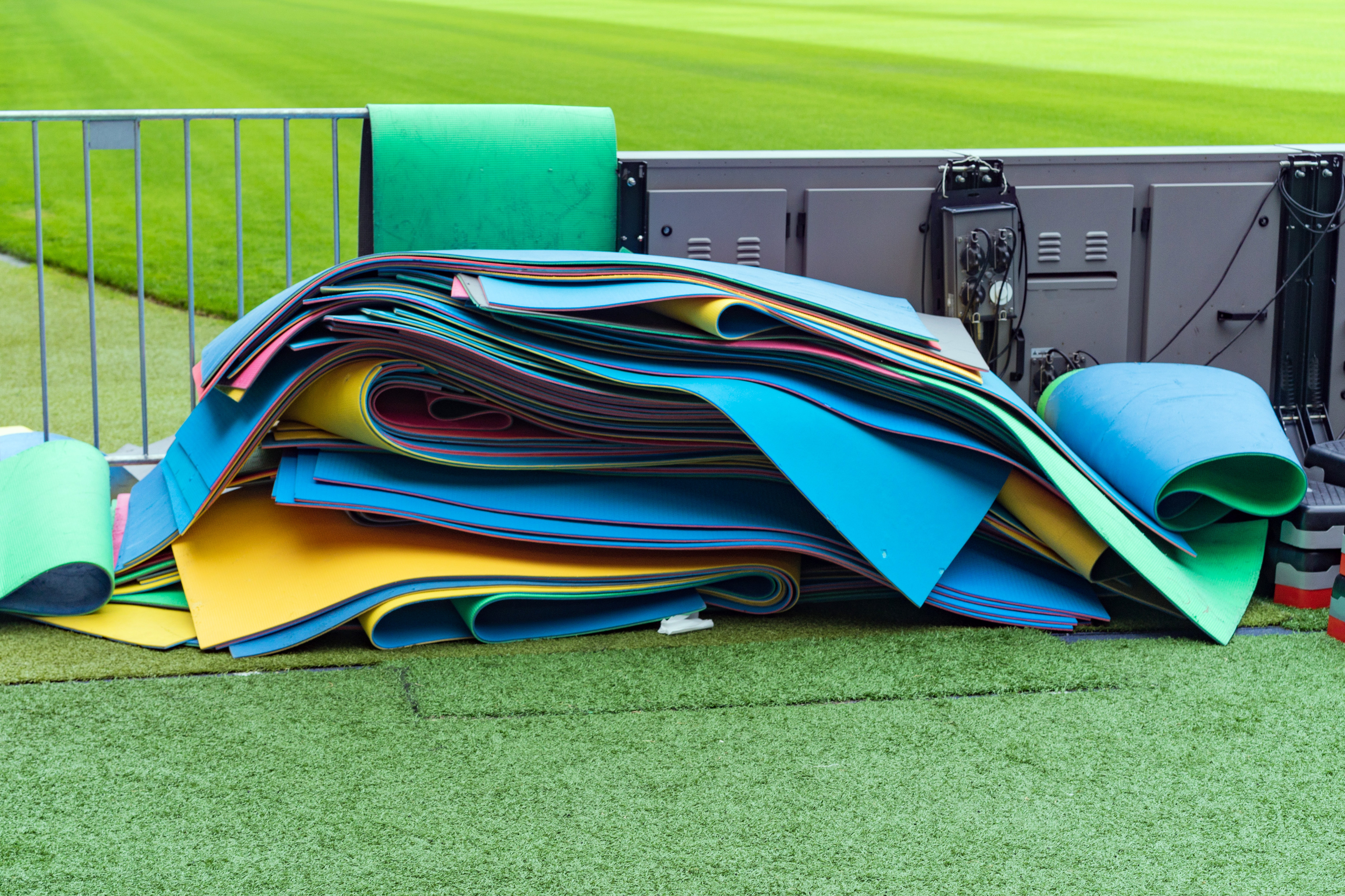 remove stains from yoga mats