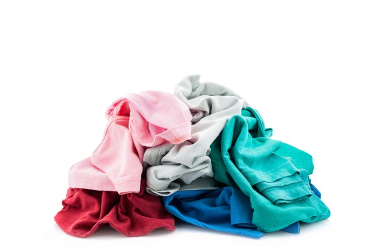 pink stains on white towels