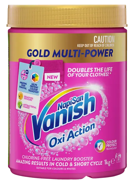 Vanish Napisan Gold Oxi Action Stain Remover Powder 1kg