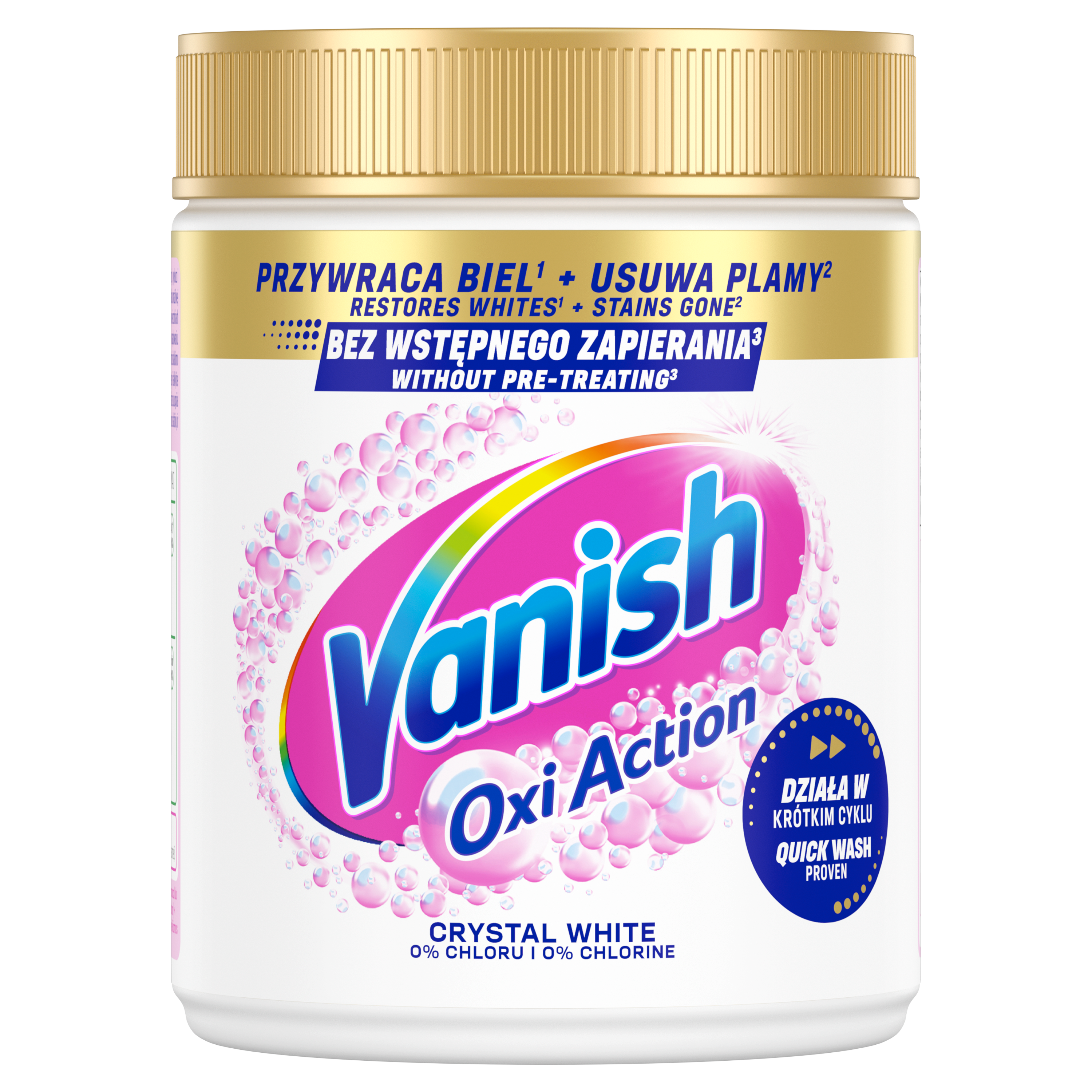 Proszek Vanish Oxi Action wielofunkcyjny odplamiacz do białych tkanin 470 g