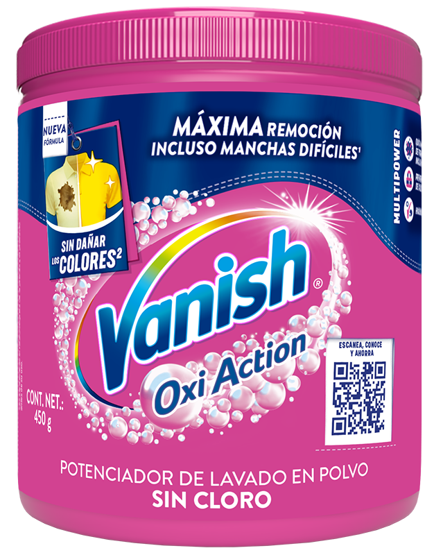 Vanish® Quitamanchas en Polvo para ropa de color de 450 g