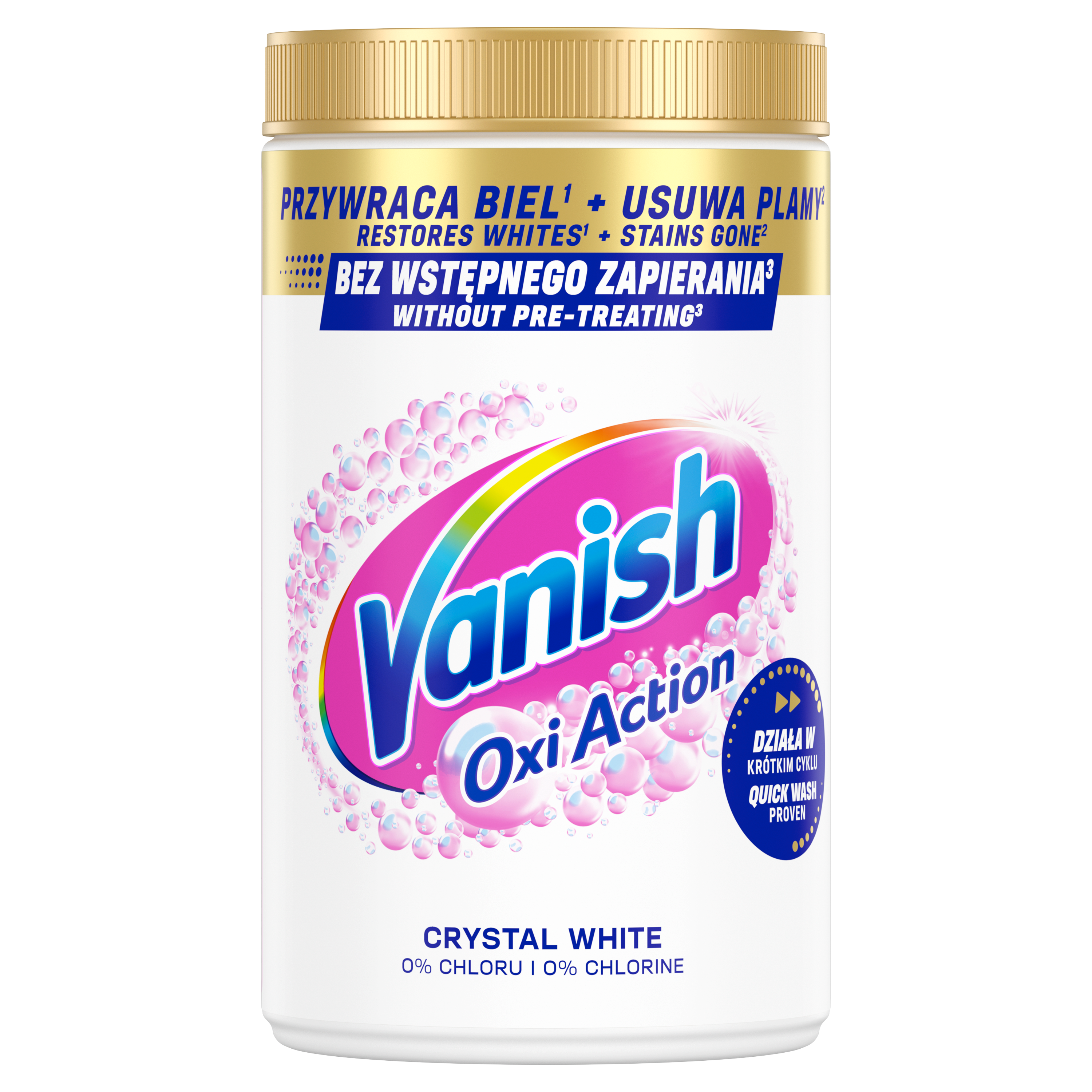 Proszek Vanish Oxi Action wielofunkcyjny odplamiacz do białych tkanin 1.4kg