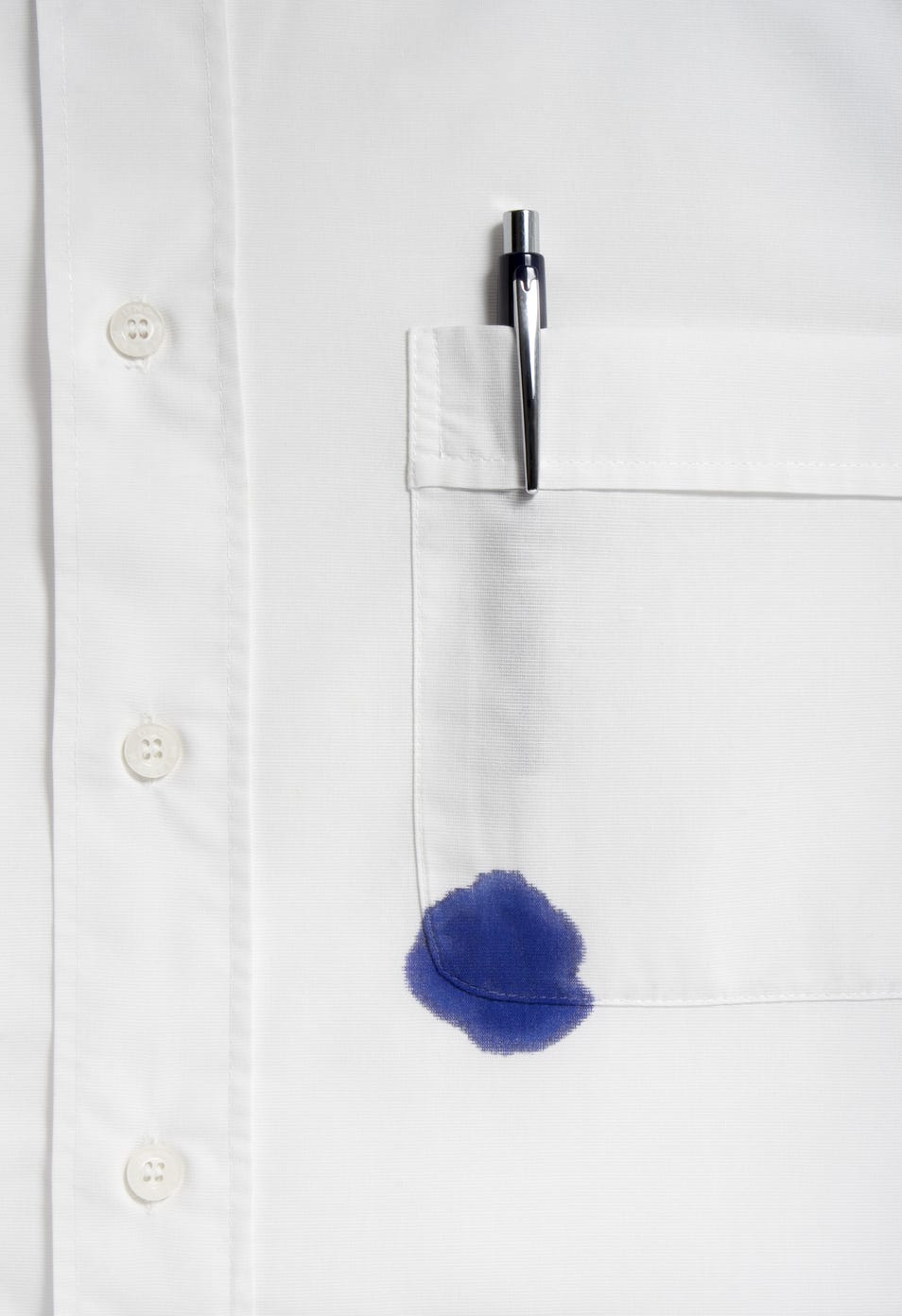 How to treat ink leaks in pockets