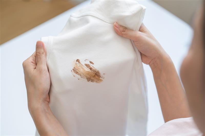 Remove stains from rayon