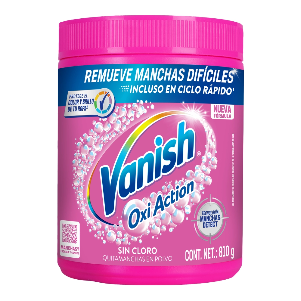 Vanish® quitamanchas en polvo Oxi Action para ropa de color 810g