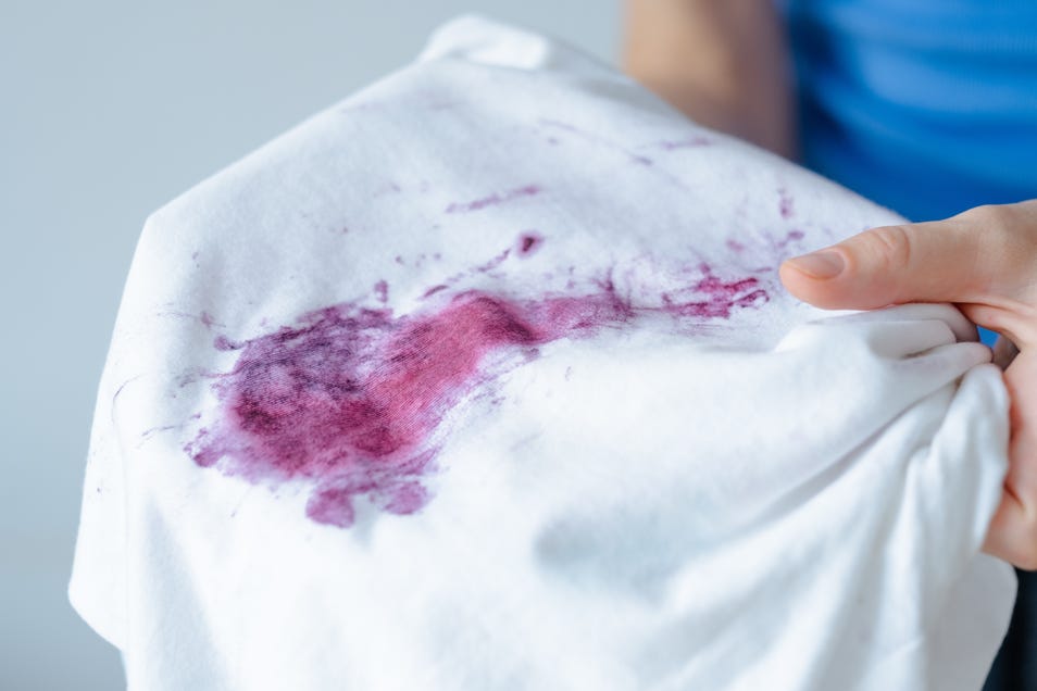 how to remove jamun stains from clothes