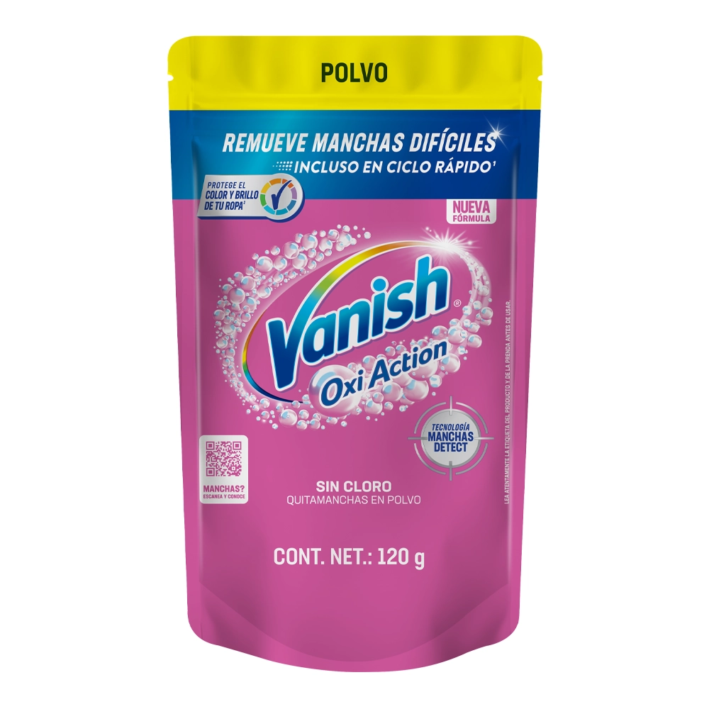 Vanish repuesto de quitamanchas en polvo Oxi Action Pink 120g