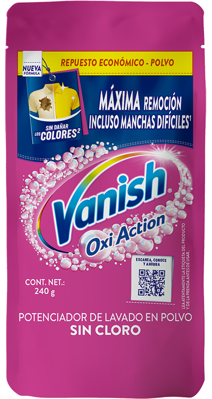 Vanish® Quitamanchas en Polvo para ropa de color de 240 g