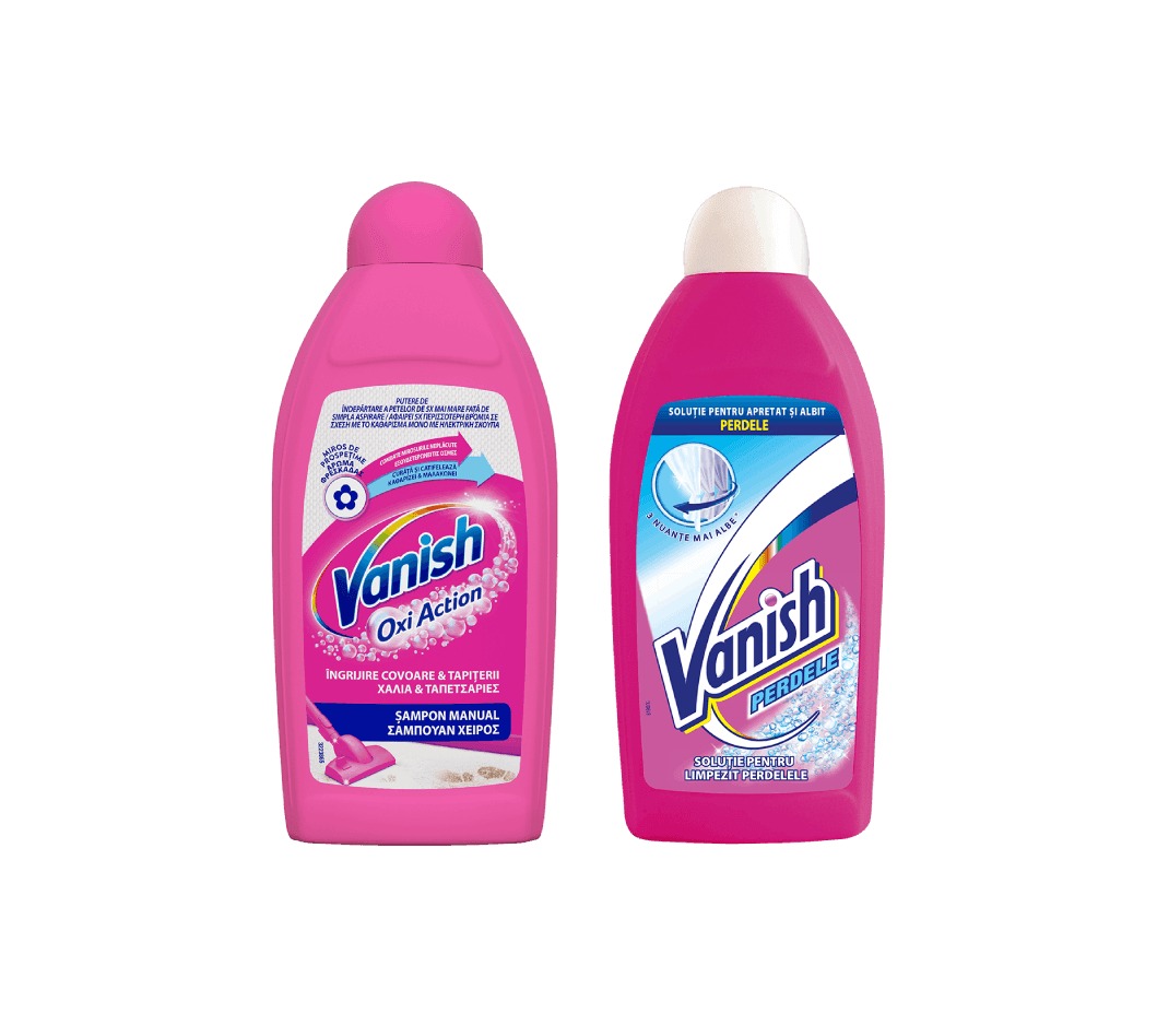 DESCOPERĂ PRODUSELE DE ÎNGRIJIRE COVOARE ȘI PERDELE