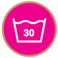 Wash at or below 30°C