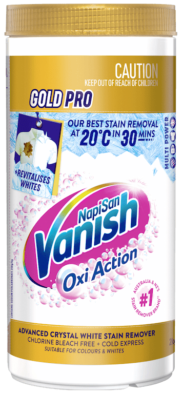 Vanish Napisan Gold Pro Crystal White Stain Remover Powder | Vanish AU