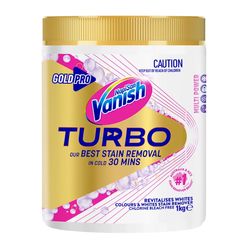 Vanish Gold Pro Turbo White Oxi Action Crystal White Stain Remover Powder 1kg