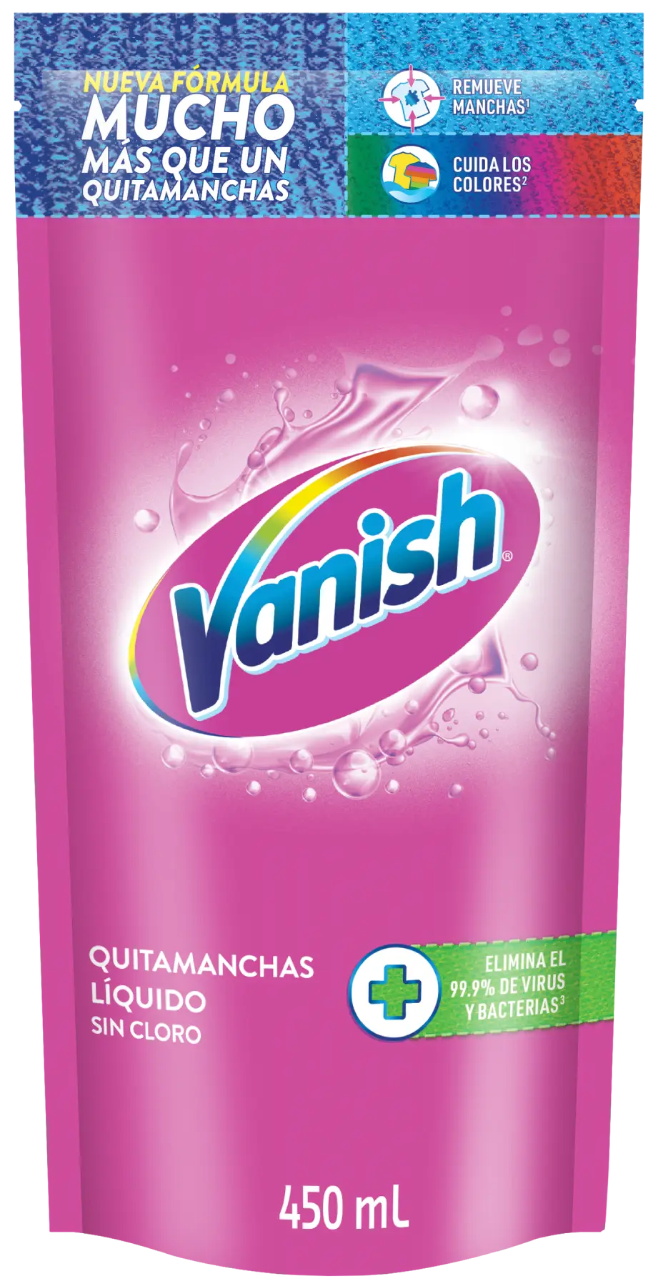 Vanish Quitamanchas Liquido Rosa