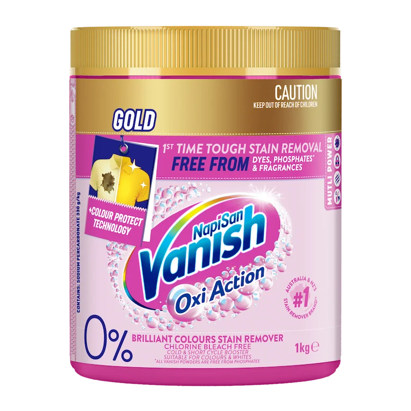 Vanish Napisan Gold Oxi Action 0% Stain Remover Powder 1kg