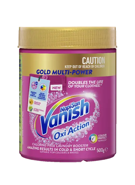 Vanish Napisan Gold Oxi Action Stain Remover Powder 500g