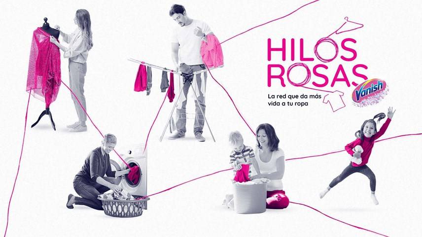 hilos rosas