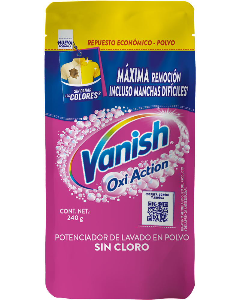 Vanish® Quitamanchas en Polvo para ropa de color de 240 g