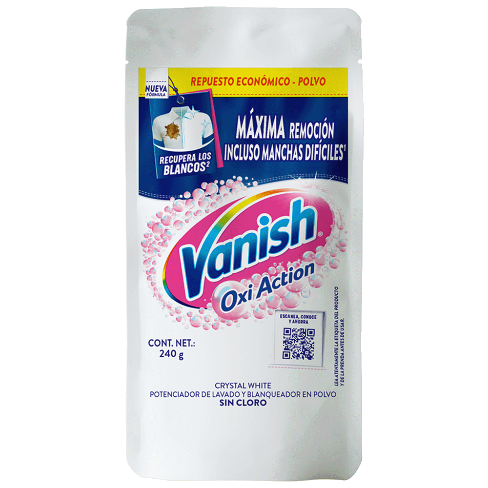 Vanish® Quitamanchas en Polvo para ropa blanca de 240 g