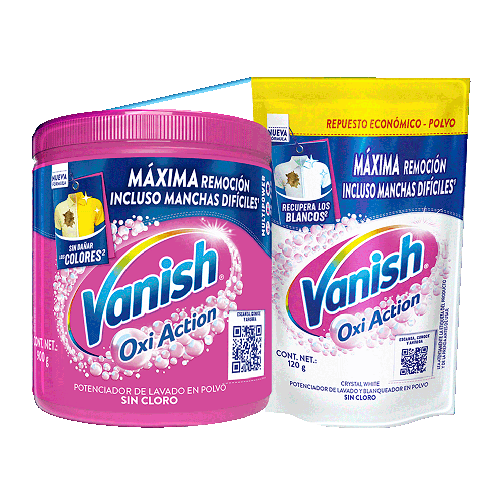 Vanish® Quitamanchas en Polvo para ropa de color de 900 g