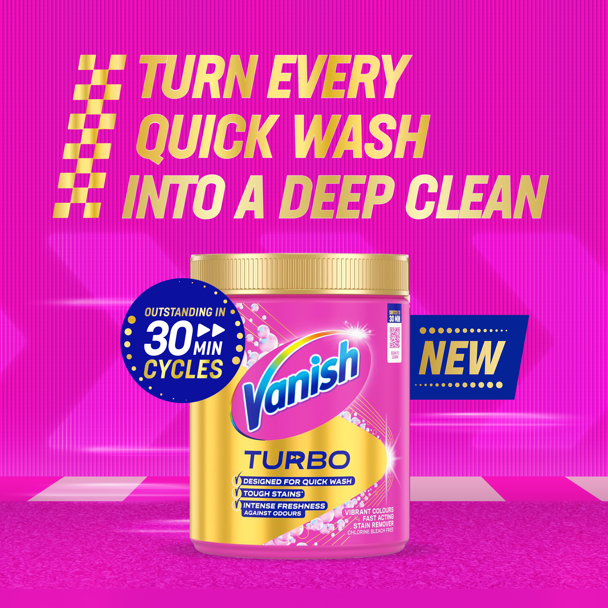 Turn every quick wash into a deep clean