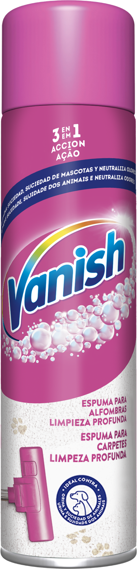 Vanish Espuma Tira Nódoas para Carpetes e Tapetes