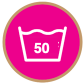 Wash at or below 50°C