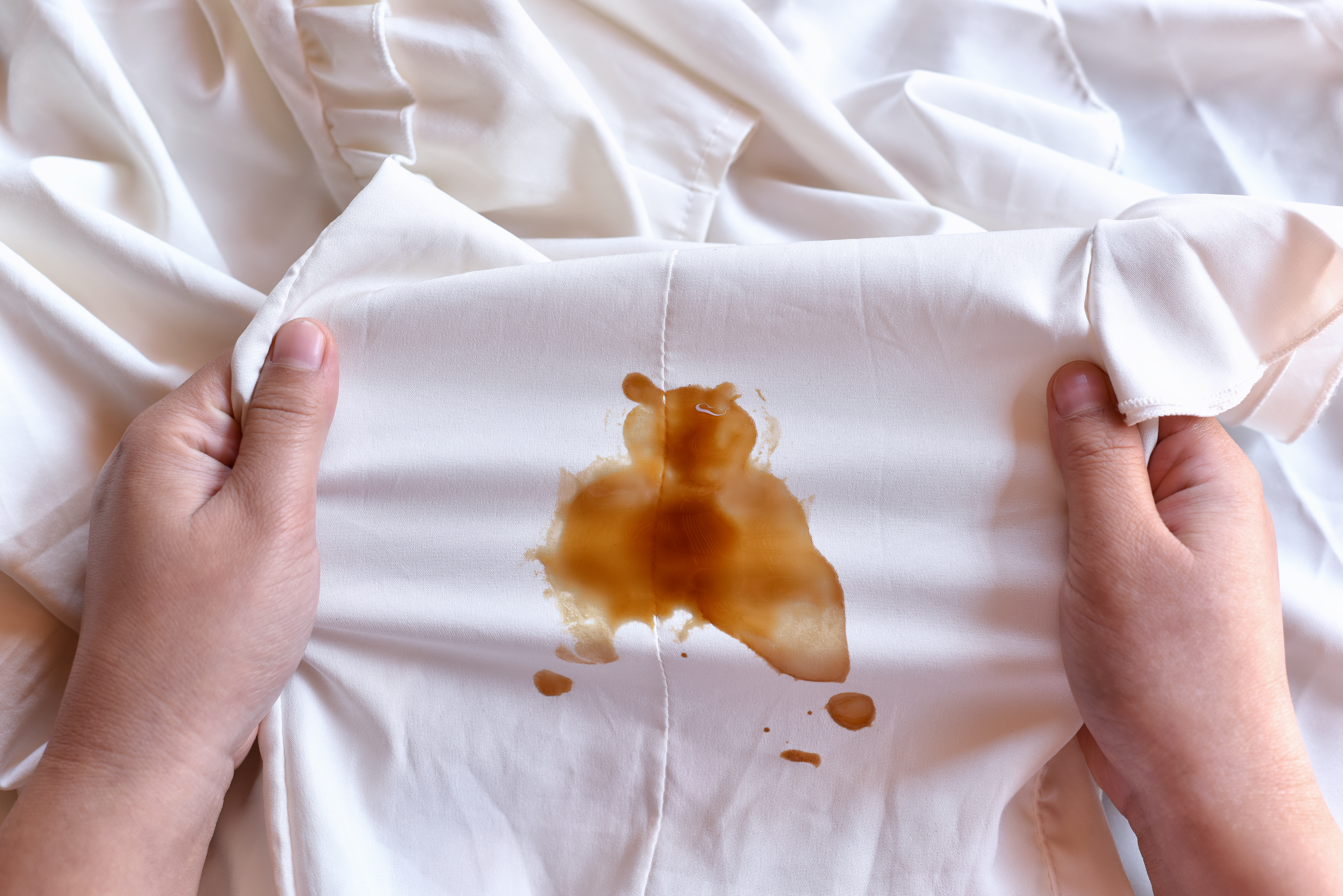 Eliminating soy sauce stains from garments