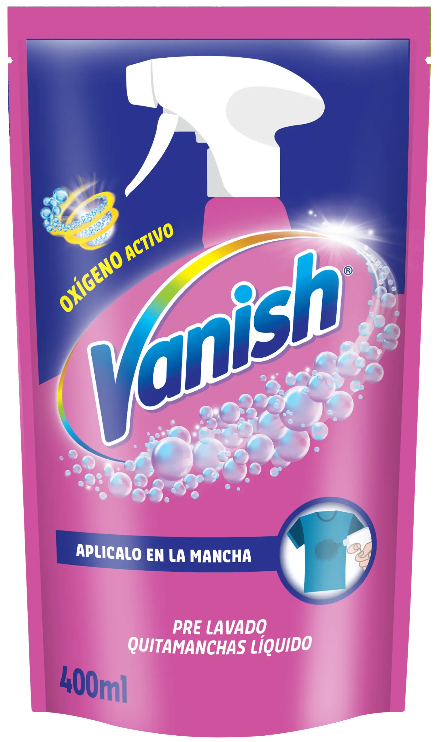 Vanish Prelavado Rosa Poder O2 DP