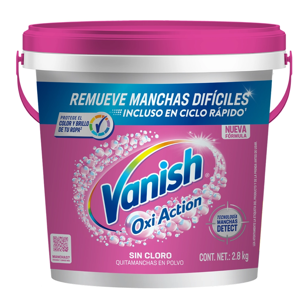 Vanish® Quitamanchas en Polvo Multiuso Oxi Action Multipower para Ropa de Color de 2.8 kg