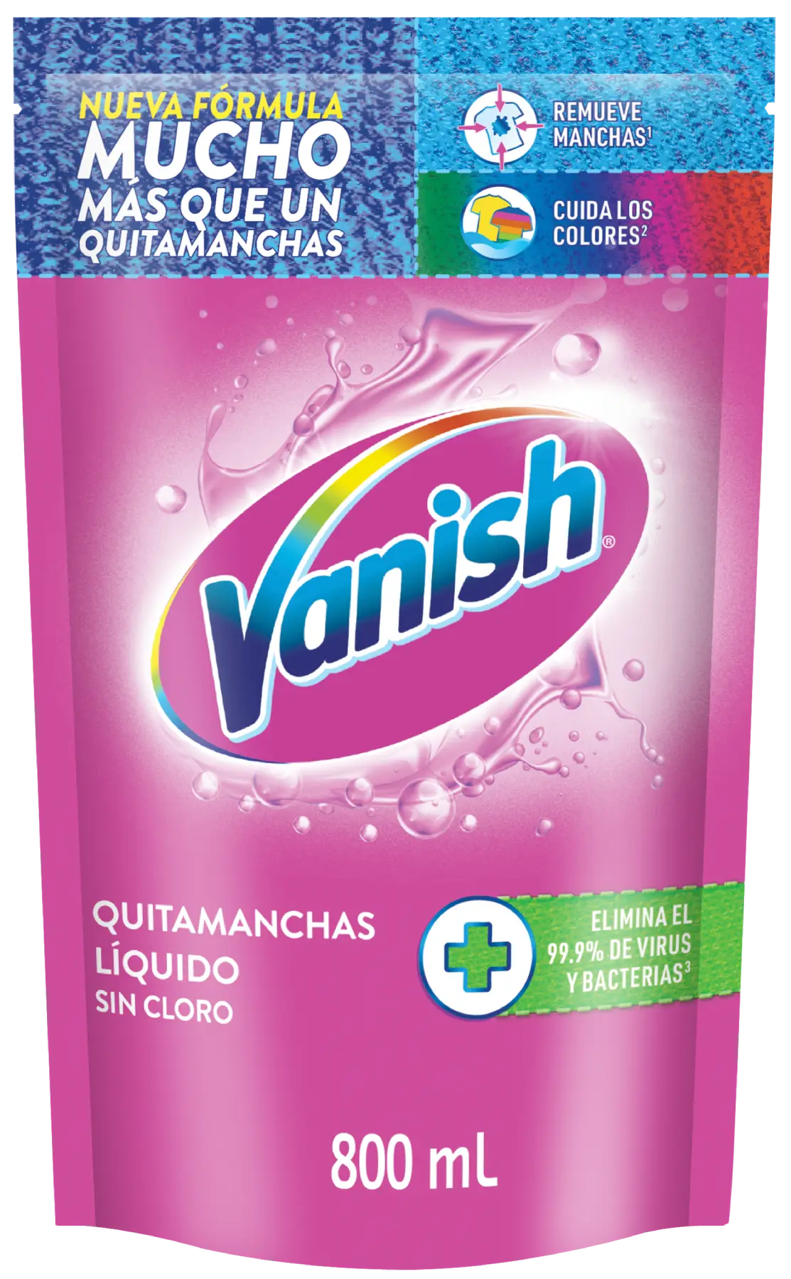 Vanish Quitamanchas Liquido Rosa