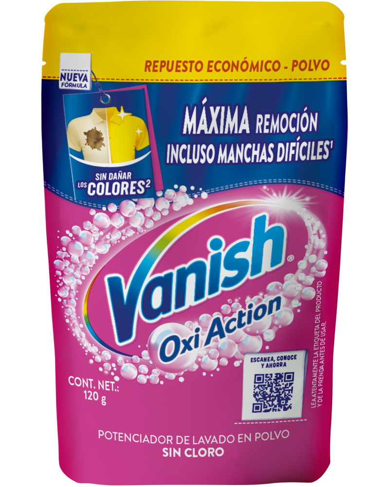 Vanish® Quitamanchas paquete de polvos para ropa de color y blanca