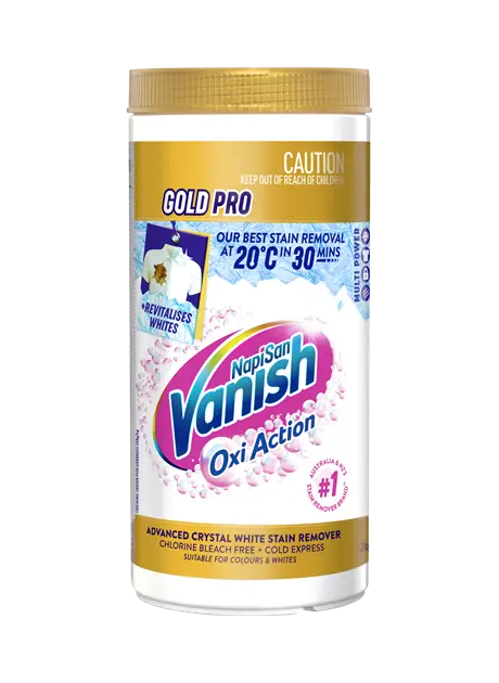 Vanish Napisan Gold Pro Oxi Action Crystal White Stain Remover Powder 2kg