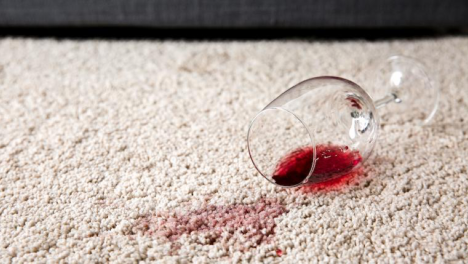 How to remove red wine stains from carpet